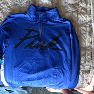 Pink quarter zip